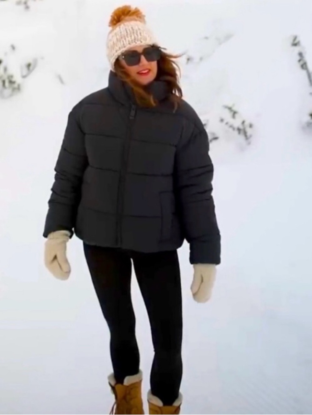 Jillian Harris Women's Black Puffer Jacket